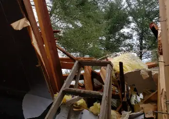 Storm Damaged Roof in Lake Ariel 