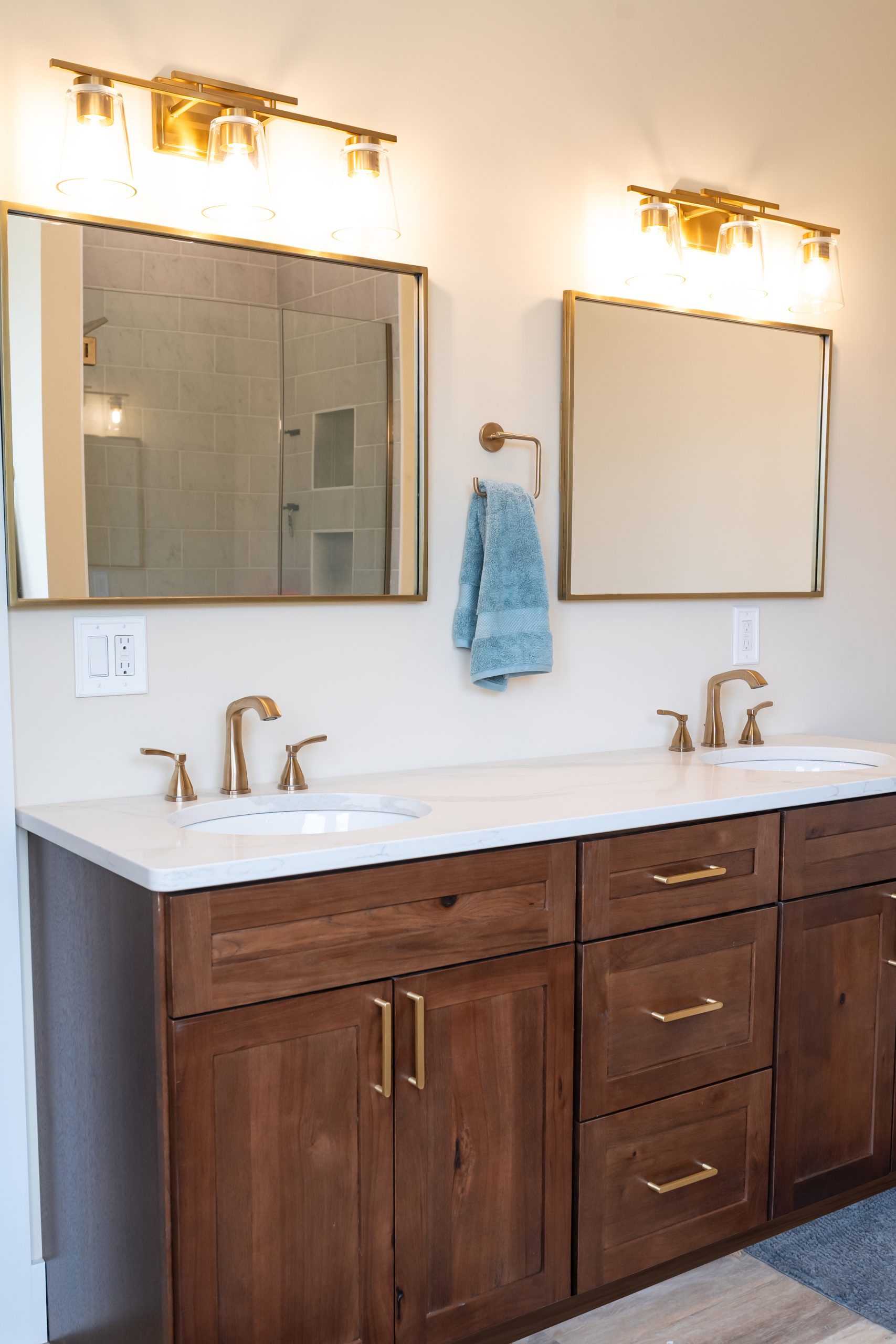 bathroom remodel his and her sink