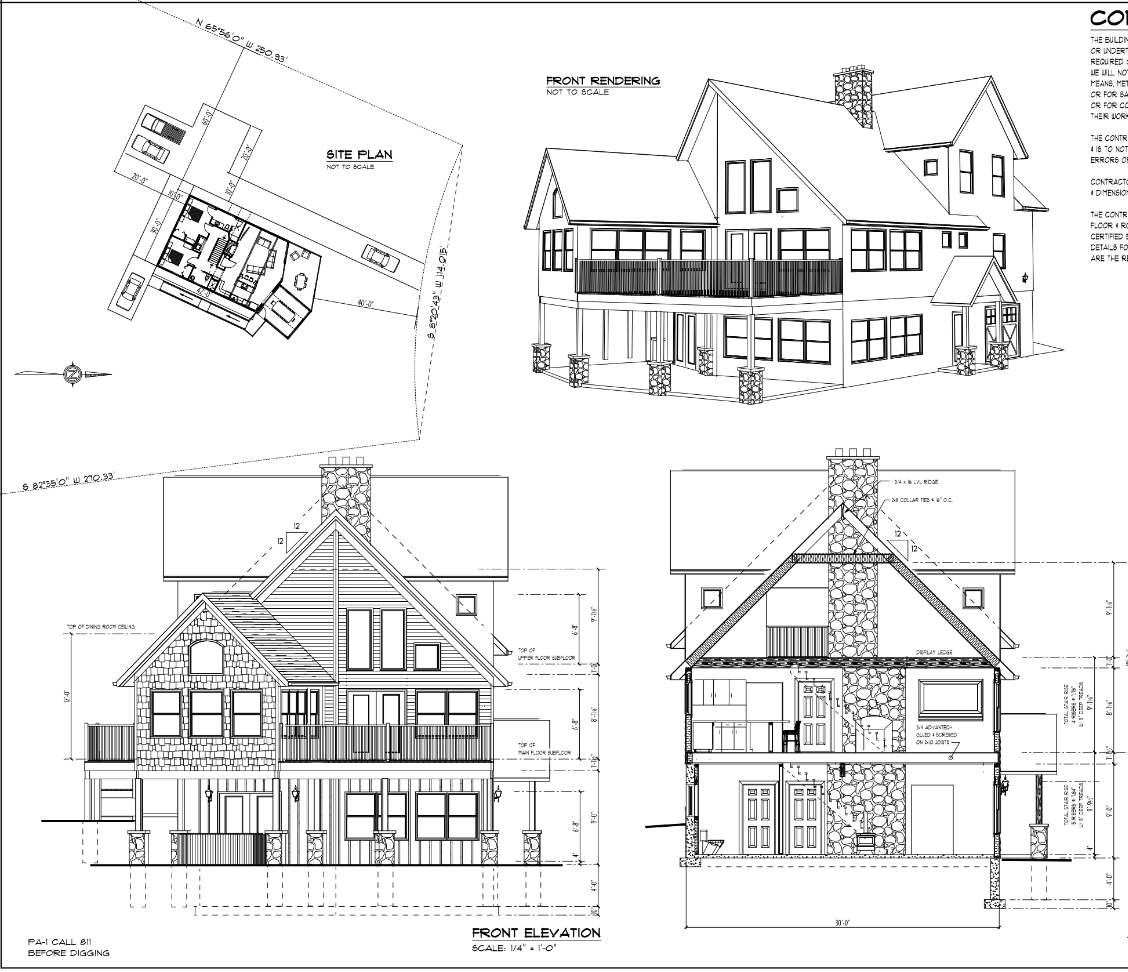 Burke - exterior rendering blueprint