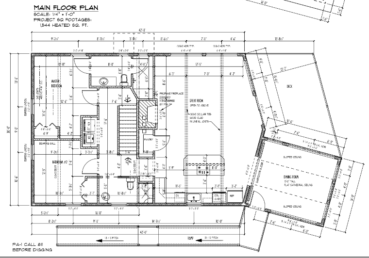 Burke - Mian floor plan blueprint