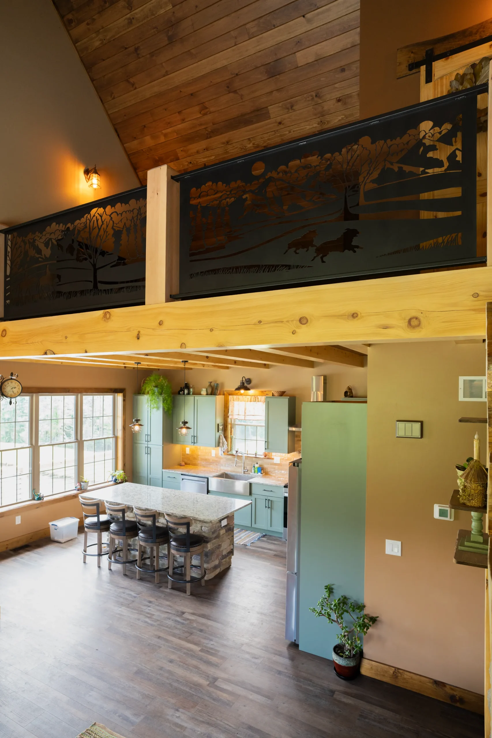Custom kitchen and loft