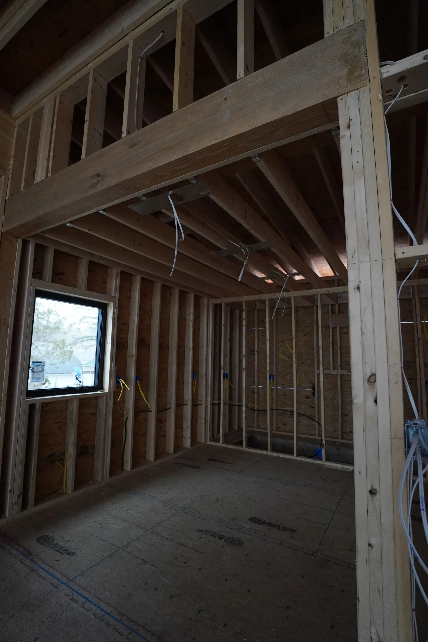 Interior after structure and foundation were installed