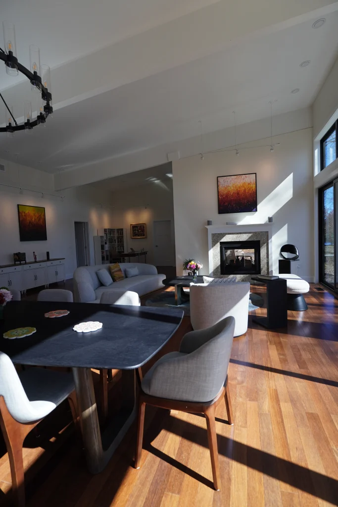 Interior of finished new home construction