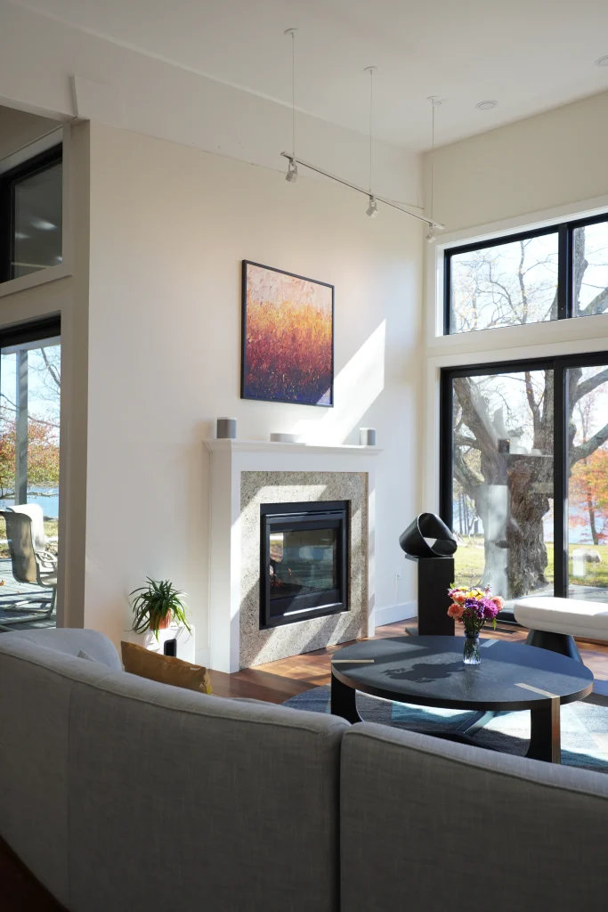 indoor fireplace