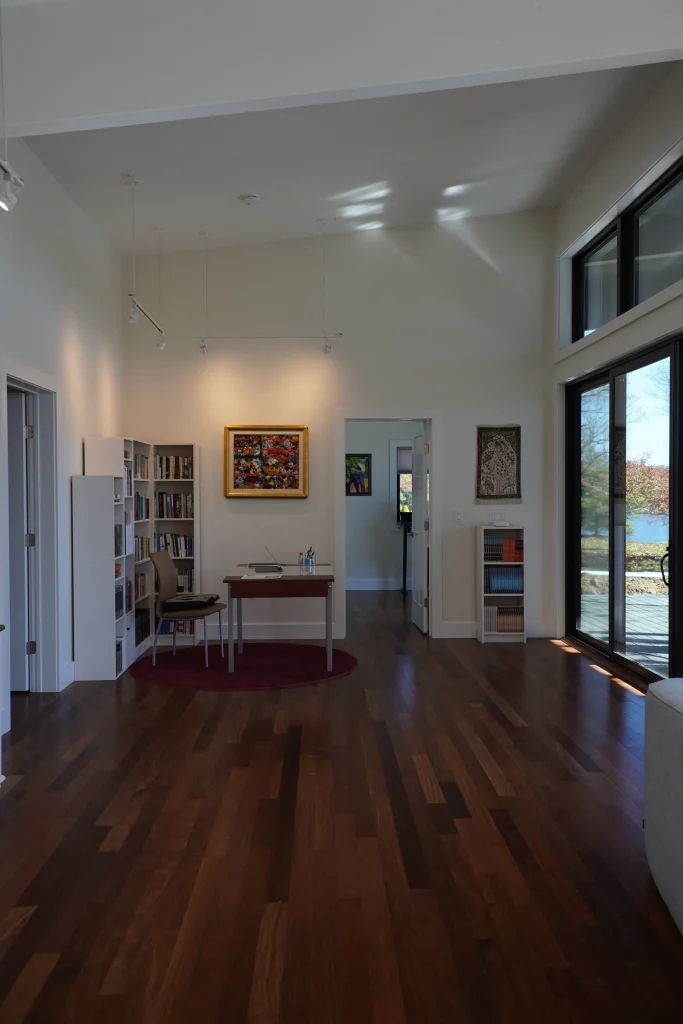 finished interior of new home construction