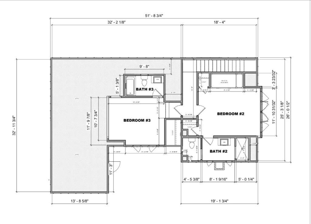 new construction interior design blue print