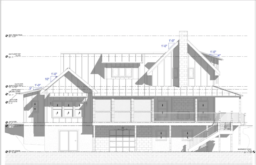 exterior image blueprint design