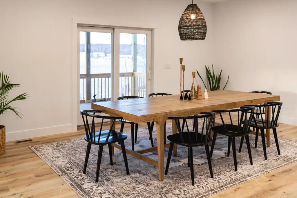 new home construction dining room
