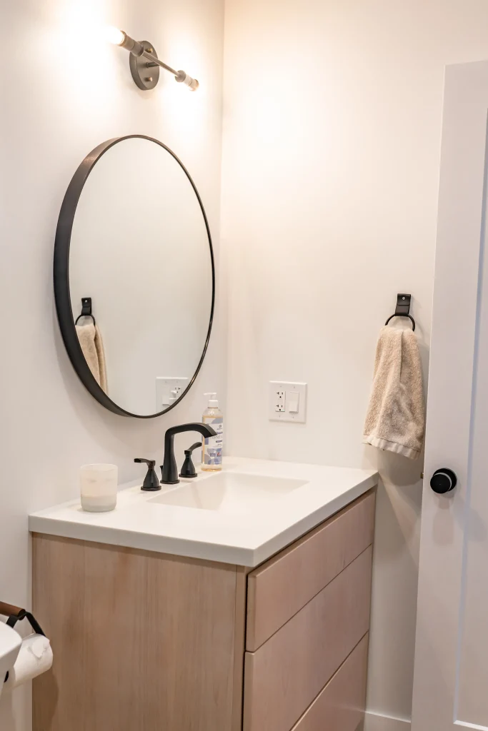 half bath in new home construction